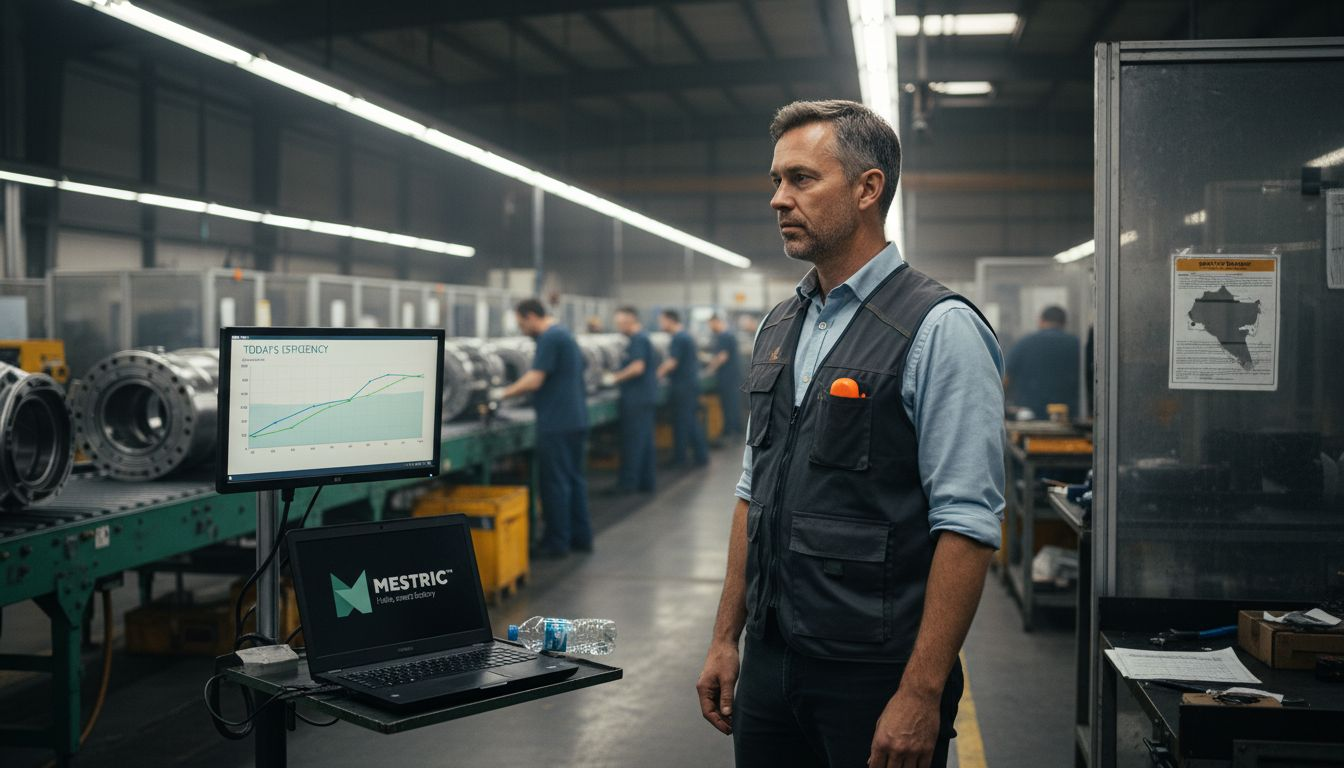 Production manager overseeing factory operations