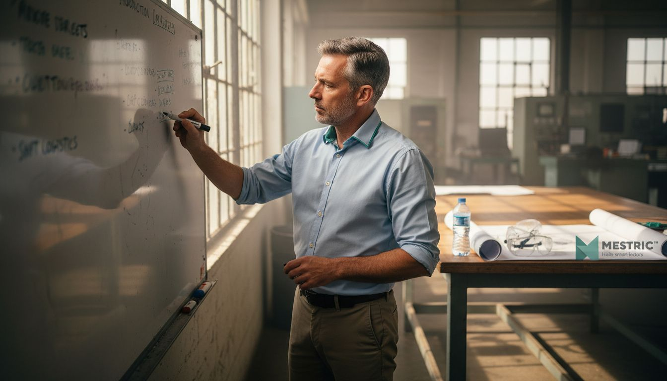 Factory manager preparing process improvements